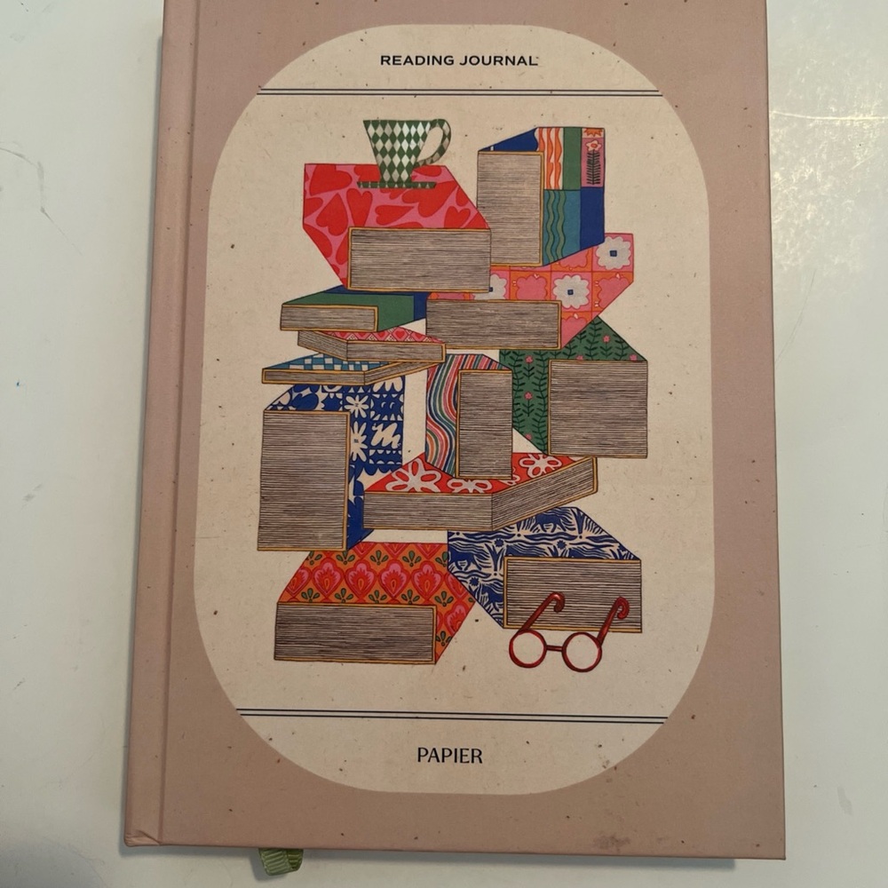 New Papier Reading Journal History Recording Hard Cover 6 W x 8.5 Made In USA